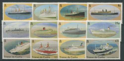 Tristan da Cunha 1994 Schiffe 548/59 postfrisch