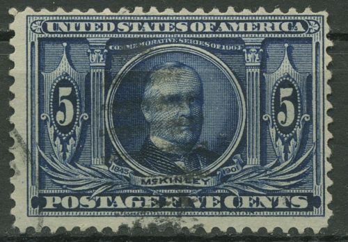 USA 1904 Louisiana-Ausstellung Präsident William McKinley 157 gestempelt