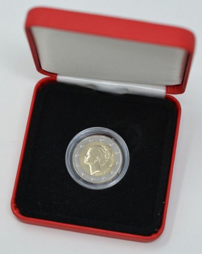Monaco 2007 Grace Kelly 2 Euro Original in Kapsel und Etui (m3046)