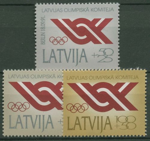 Lettland 1992 Olympisches Komitee 323/25 postfrisch