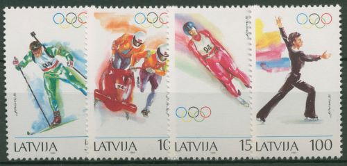 Lettland 1994 Olympia Winterspiele Lillehammer 364/67 postfrisch