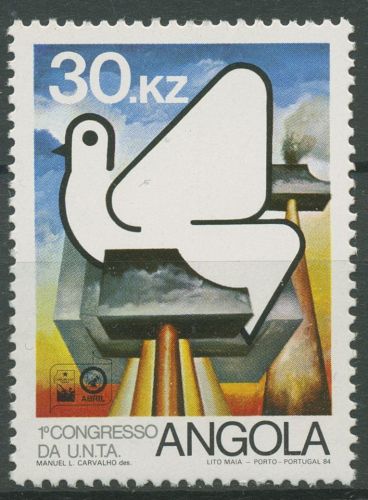 Angola 1984 Taube 1. Kongress der Nationalen Gewerkschaft 698 postfrisch