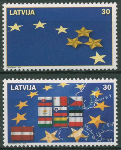 Lettland 2004 Beitritt zur Europäischen Union EU 611/12 postfrisch