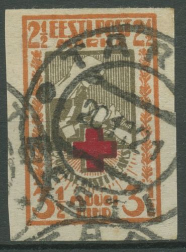 Estland 1921 Rotes Kreuz 29 B gestempelt