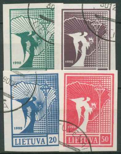 Litauen 1990 Friedensengel 457/60 gestempelt