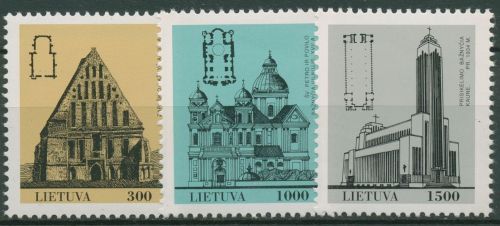 Litauen 1993 Architektur Kirchen 511/13 postfrisch