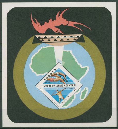 Angola 1981 2. Zentralafr. Sportspiele Schwimmen Block 5 postfrisch (C40516)