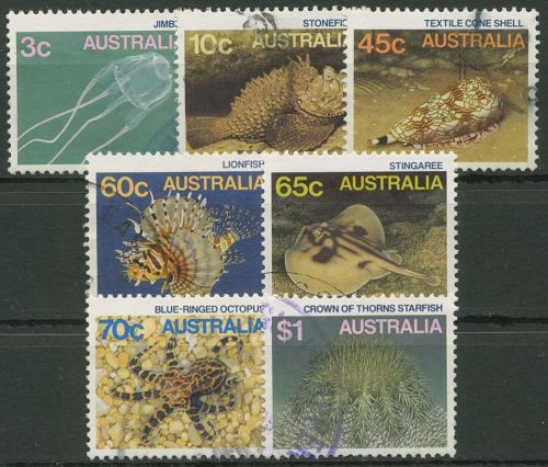 Australien 1986 Meerestiere 972/78 gestempelt