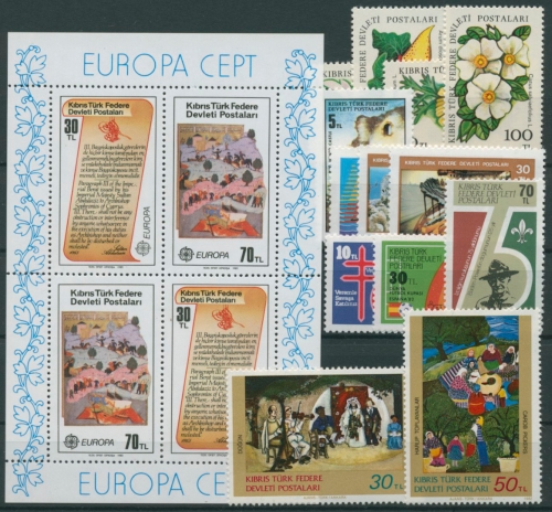 Türkisch-Zypern 1982 kompletter Jahrgang postfrisch (G8181)