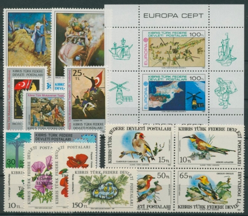 Türkisch-Zypern 1983 kompletter Jahrgang postfrisch (G8180)
