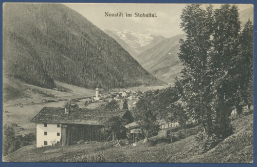 Neustift im Stubaital Panorama, ungebraucht (AK733)