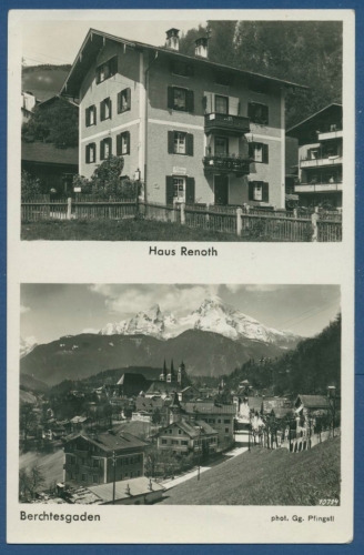 Berchtesgaden Haus Renoth Watzmann Foto, ungebraucht (AK770)