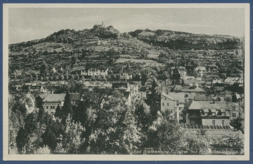 Bad Blankenburg Thüringer Wald u. Ruine Greifenstein, ungebraucht (AK806)