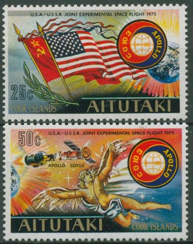 Aitutaki 1975 Raumfahrtunternehmen Apollo-Sojus 139/40 postfrisch