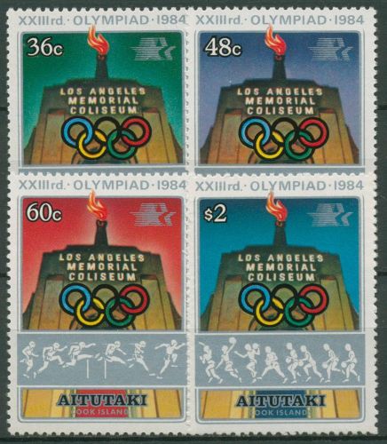 Aitutaki 1984 Olympische Sommerspiele Los Angeles 525/28 postfrisch