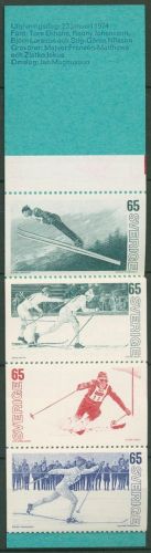 Schweden 1974 Skisport Markenheftchen MH 44 postfrisch (C60548)