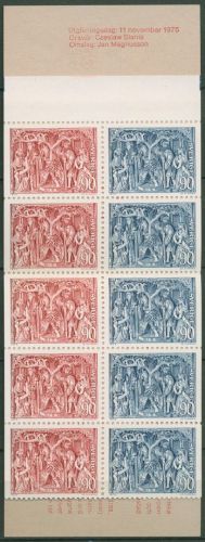 Schweden 1975 Weihnachten Kirche v.Lofta Markenheftchen MH 55 postfrisch(C60557)