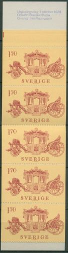 Schweden 1978 Krönungskutsche Markenheftchen 1044 MH postfrisch (C60722)