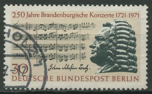 Berlin 1971 Brandenburgische Konzerte Johann Sebastian Bach 392 gestempelt