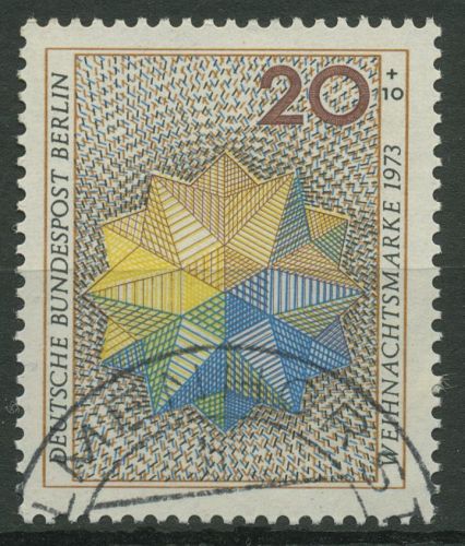 Berlin 1973 Weihnachten Weihnachtsstern 463 gestempelt
