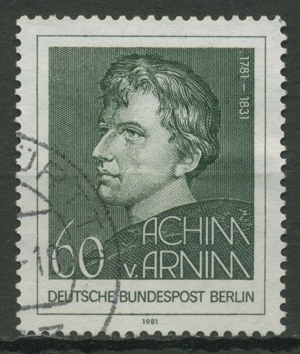 Berlin 1981 Dichter Achim von Arnim 637 gestempelt
