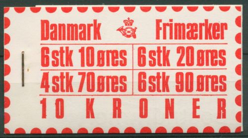Dänemark 1974 Königin Markenheftchen mit MiNr.328,556,570/71 postfrisch (C60847)