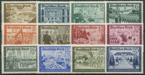 Deutsches Reich 1939 Kameradschaftsblock der Dt. Reichspost 702/13 postfrisch