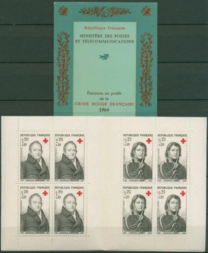 Frankreich 1964 Rotes Kreuz Ärzte Markenheftchen 1494/95 MH postfrisch (C60891)