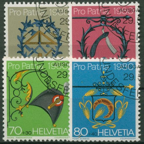 Schweiz 1980 Pro Patria Handwerkerschilder 1176/79 gestempelt