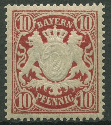 Bayern 1888/1900 Staatswappen auf Ornament 56 B y postfrisch