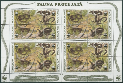Moldawien 1993 Naturschutz: Schlangen 50/53 Kleinbogen postfrisch (C65207)
