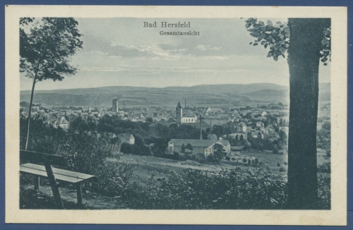 Bad Hersfeld Gesamtansicht Fabrik, gelaufen 1929 (AK836)