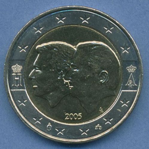 Belgien 2 Euro 2005 Wirtschaftsunion mit Luxemburg, vz/st (m4872)