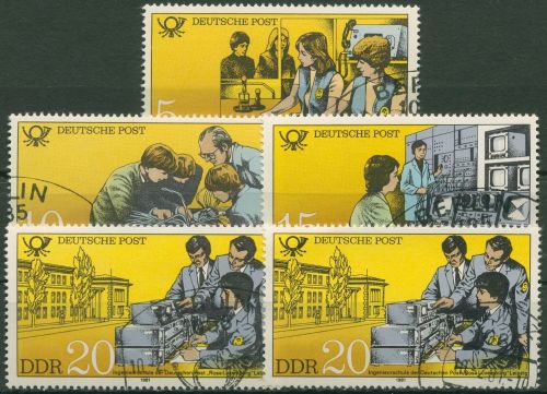 DDR 1981 Deutsche Post Bildungseinrichtungen 2583/87 gestempelt