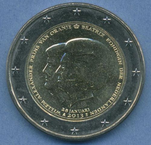 Niederlande 2 Euro 2013 Königin Beatrix, vz/st (m4946)