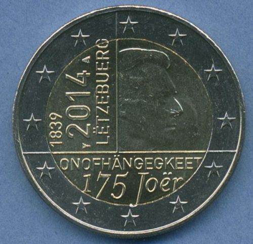 Luxemburg 2 Euro 2014 Tag der Unabhängigkeit, vz/st (m4956)