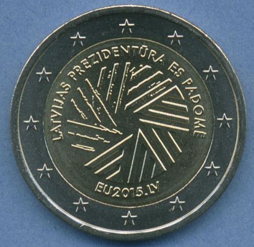Lettland 2 Euro 2015 EU-Präsidentschaft, vz/st (m4975)