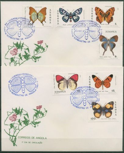 Angola 1982 Schmetterlinge 663/69 A FDC (X60957)