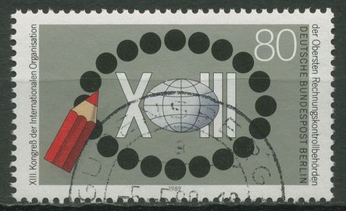 Berlin 1989 Rechnungskontrollbehörden-Kongress 843 gestempelt