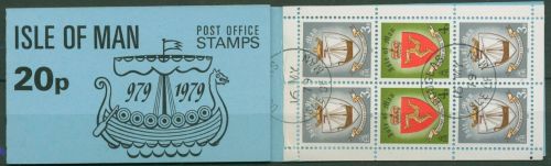 Isle of Man 1979 Freimarken Wappen Markenheftchen MH 1 gestempelt (C61011)