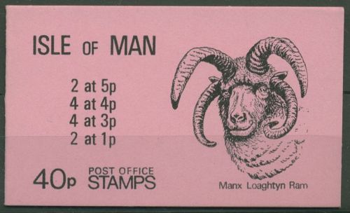 Isle of Man 1979 Freimarken Wappen Markenheftchen MH 7 gestempelt (C61018)