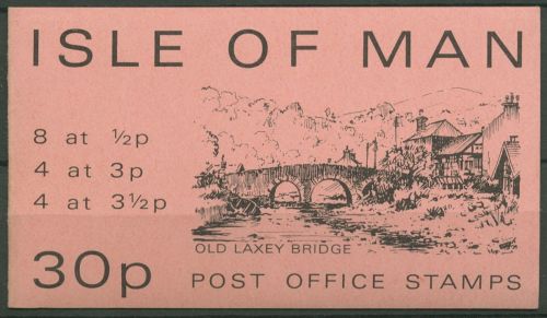 Isle of Man 1973 Sehenswürdigkeiten Markenheft mit MiNr.12,17,18 postfr.(C61038)