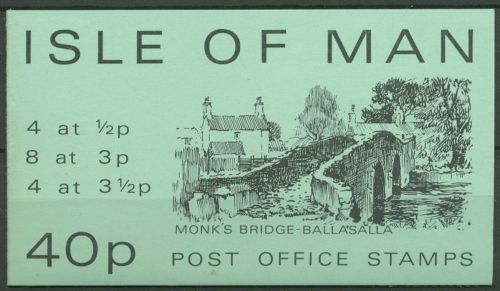 Isle of Man 1973 Sehenswürdigkeiten Markenheft mit MiNr.12,17,18 postfr.(C61039)