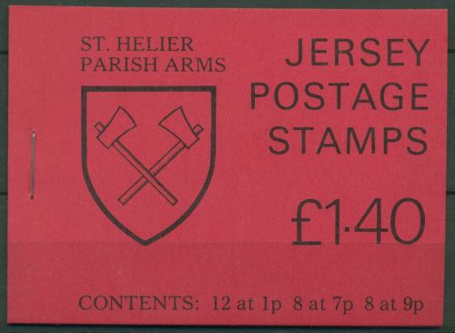 Jersey 1980 Wappen Pfarrgemeinden Markenheftchen MH 0-21 gestempelt (C61088)