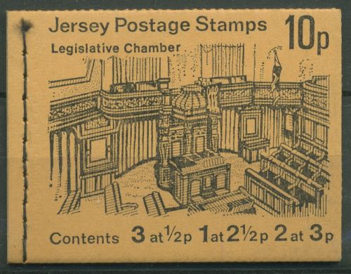 Jersey 1970 Wappen Parlament Markenheftchen MH 0-10 postfrisch (C61110)