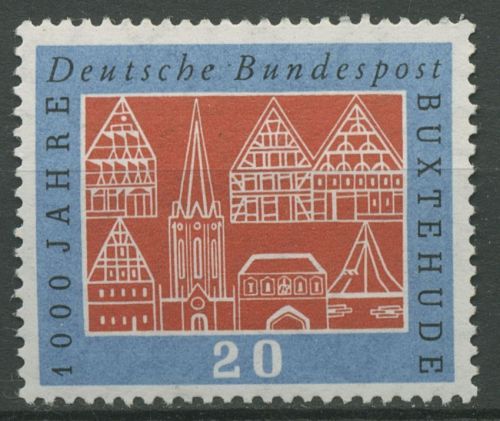 Bund 1959 1000 Jahre Buxtehude mit Gummiriffelung 312 v postfrisch