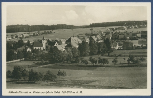Höhenluftkurort Dobel Schwarzwald Foto, gelaufen 1951 (AK876)