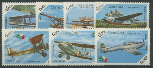 Laos 1985 Flugzeuge 858/64 postfrisch