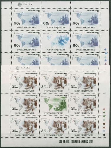 Albanien 1992 Europa CEPT Entdeckung Amerikas 2510/11 K postfrisch (C61200)