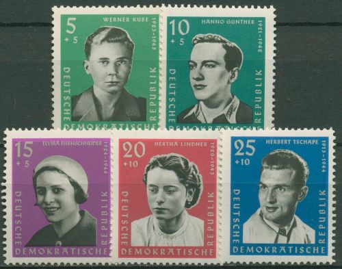 DDR 1961 Gedenkstätten Buchenwald Sachsenhausen KZ-Opfer 808/12 postfrisch